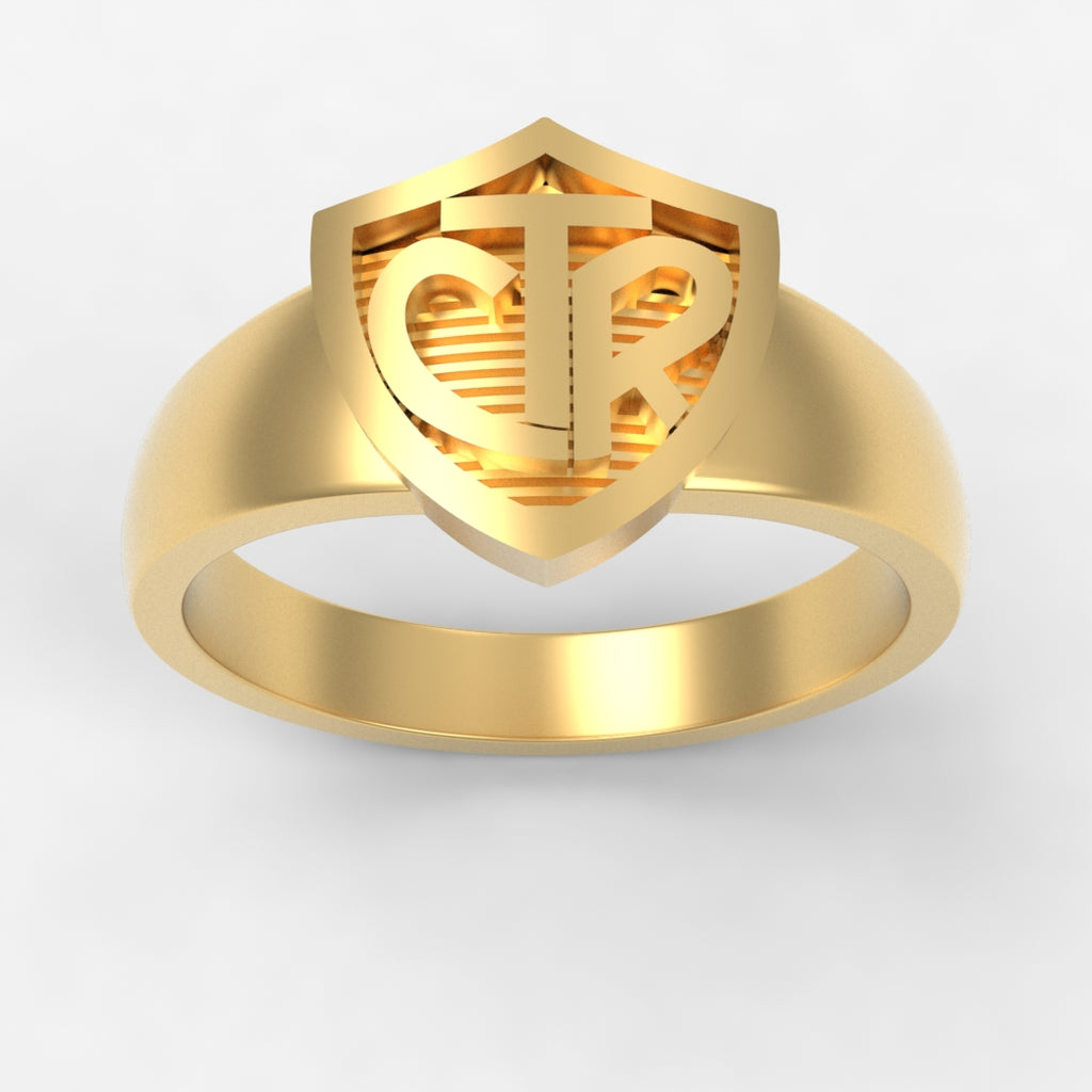 CTR Large Classic Solid Shield, 14K #343