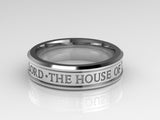 Temple Wedding Ring, Ladies #783 Sterling Silver