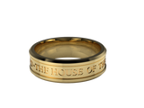 Temple Wedding Ring, Gents #793 14K Gold