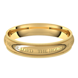 Temple Wedding Ring, Ladies #8034 14K Gold
