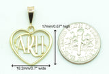 "Always Remember Him" ARH Heart Necklace