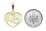 "Always Remember Him" ARH Heart Necklace