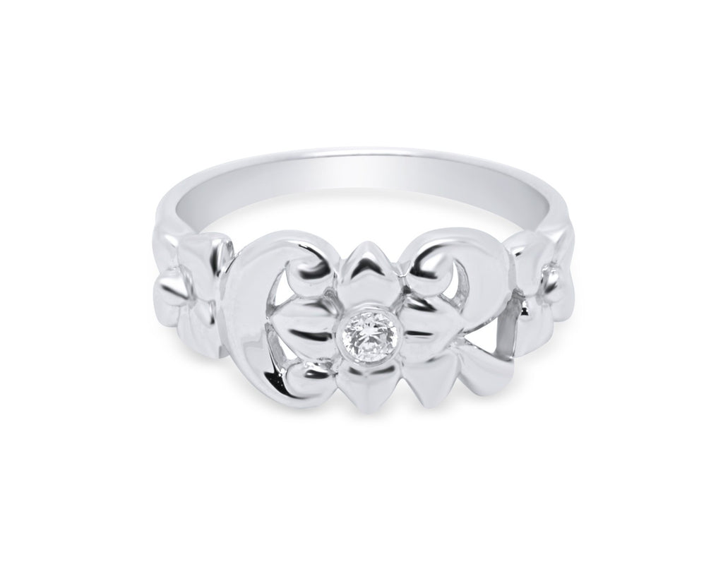 CTR Blossom Ring, Silver, Stone set #213