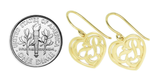 CTR Heart Earrings, Framed, 14K #125