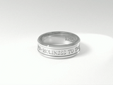 Temple Wedding Ring, Gents #793 Sterling Silver
