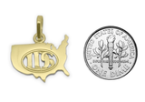 LDS USA Necklace, 14K Gold
