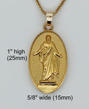 Christus necklace, showing dimensions