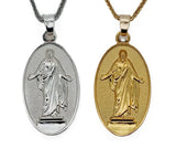 Christus Medallion Necklace, Plated #424
