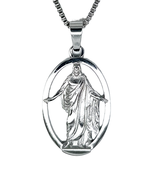 Christus Necklace, Stainless Steel #744