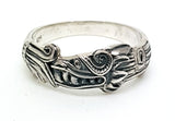 Quetzalcoatl Ring, Silver #903