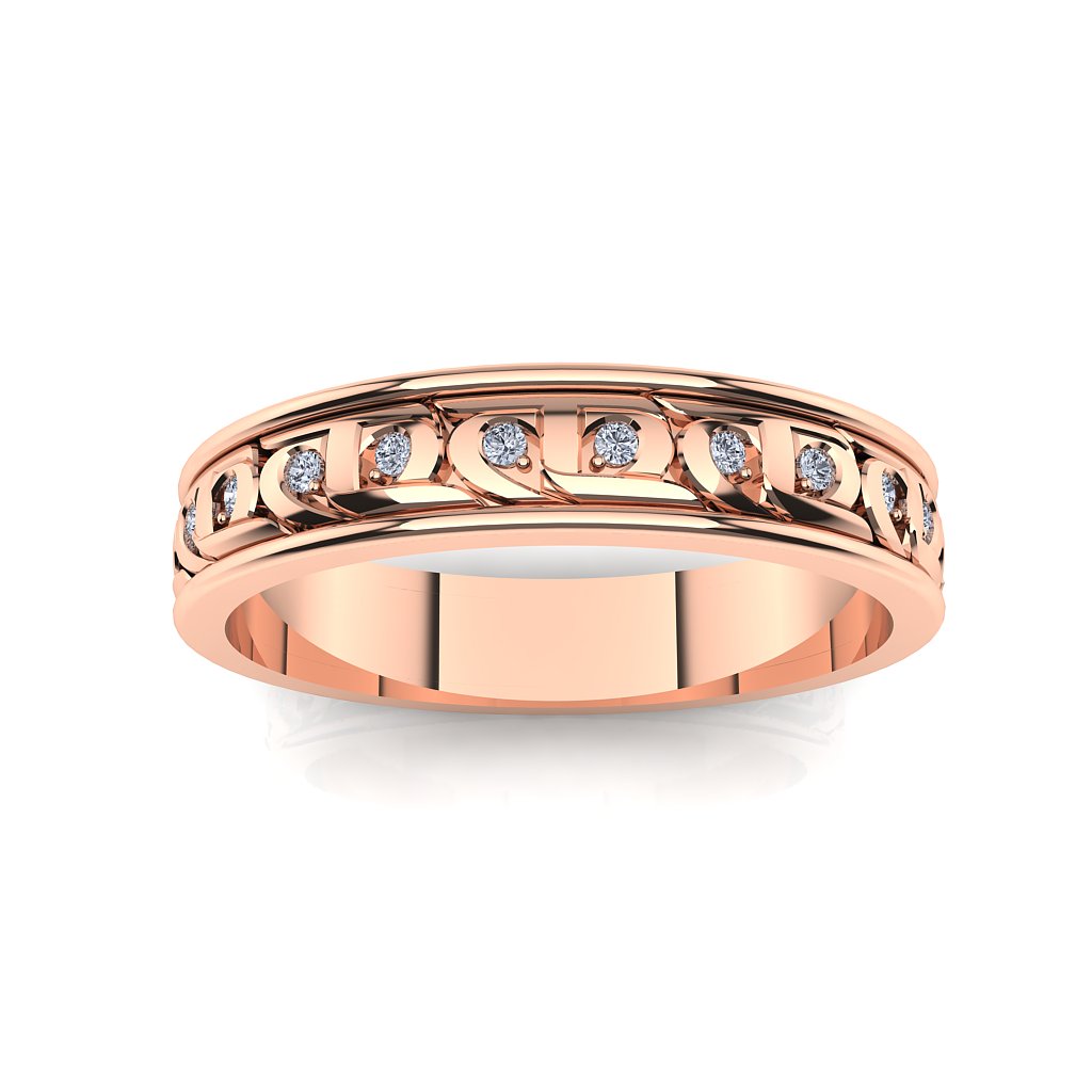 CTR Ladies Diamond Wedding Rings 14K 253 Celestial Ringdom