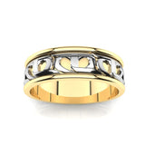 CTR Mens Wedding Ring 2-Tone, 14K #313