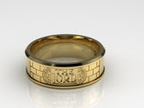 Temple Ring, #733 14K Gold