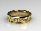 Temple Wedding Ring, Ladies #783 14K Gold