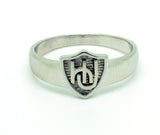 HLJ Embrace Shield Ring. Escudo Abrazo, Silver #843