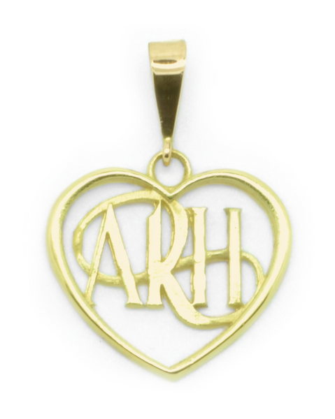 "Always Remember Him" ARH Heart Necklace