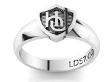 HLJ Embrace Shield Ring. Escudo Abrazo, 14K #843