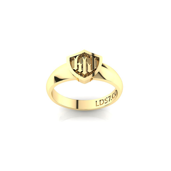 HLJ Gothic Shield Ring. Escudo Gótico, 14K #813