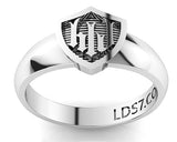 HLJ Gothic Shield Ring. Escudo Gótico, 14K #813