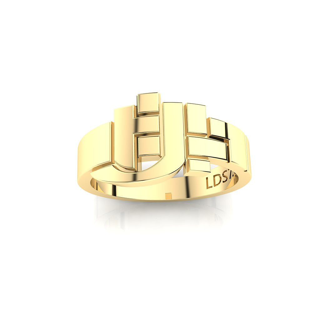 HLJ Puzzle Ring. Rompacabeza, 14K #883