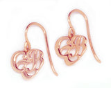 CTR Heart Earrings, Plain, 14K #115