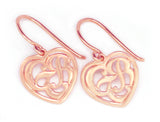CTR Heart Earrings, Framed, 14K #125