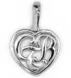 CTR Heart Necklace, Framed, 14K Gold #124