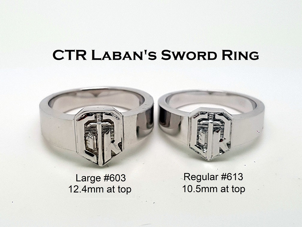 CTR Laban’s Sword Ring, Silver #613 - Regular | Celestial Ringdom