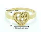 CTR Heart Ring, 14K #123