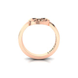 CTR Heart Facets Ring, 14K #693