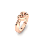 CTR Heart Facets Ring, 14K #693