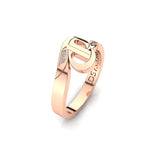 CTR Swirl Ring, Diamond-set, 14K #643