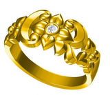 CTR Blossom Ring, Gold, Stone-set #213