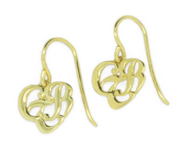 CTR Heart Earrings, Plain, 14K #115