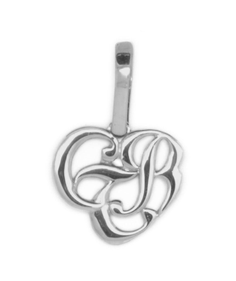 CTR Heart Necklace, Plain, Silver #114
