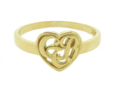 CTR Heart Ring, 14K #123