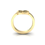 CTR Heart Facets Ring, 14K #693