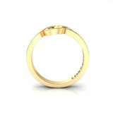 CTR Swirl Ring, Diamond-set, 14K #643