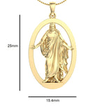 Christus Necklace, Gold Plated #744