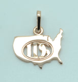 LDS USA Necklace, 14K Gold